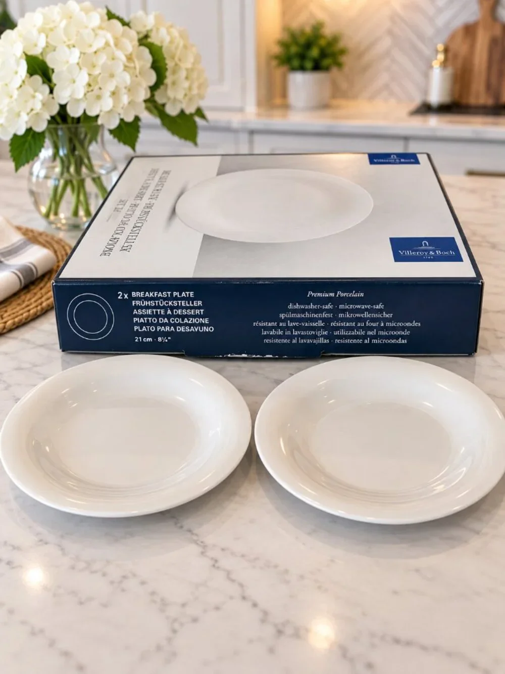 Villeroy & Boch New Cottage Breakfast Plates 2 Pc Set NIB Germany